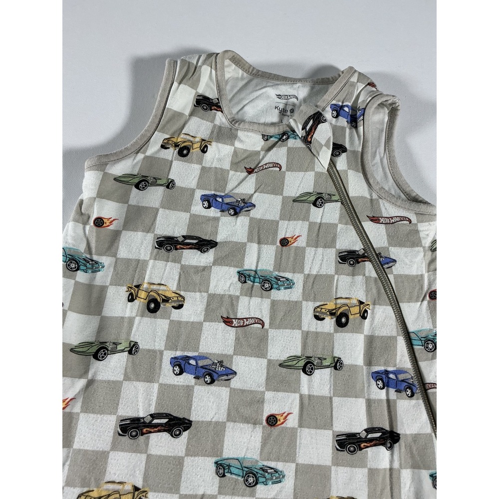 Kyte Baby Hot Wheels Fast & Fierce Checkered Car Sleepsack 1.0 TOG Size L